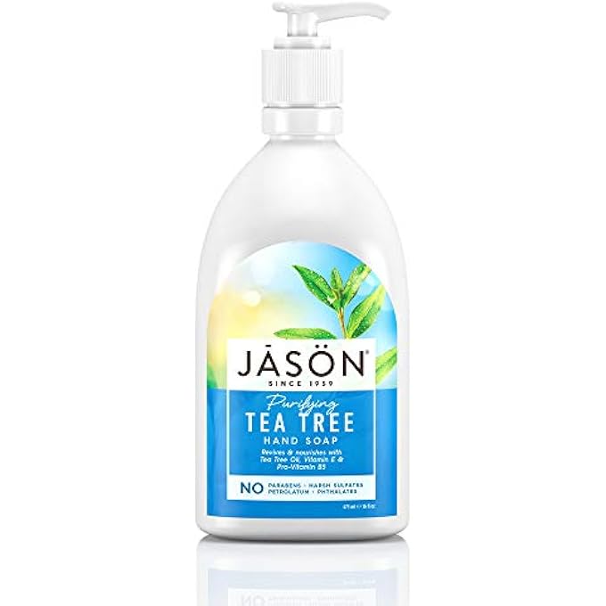 Jason صابون يدين، شجرة الشاي المنقية، 16 أونصة - Image 1